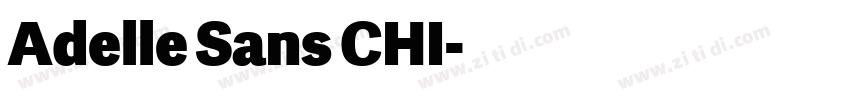 Adelle Sans CHI字体转换